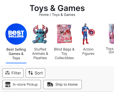 Prototype PLP – Toys & Games Best Sellers